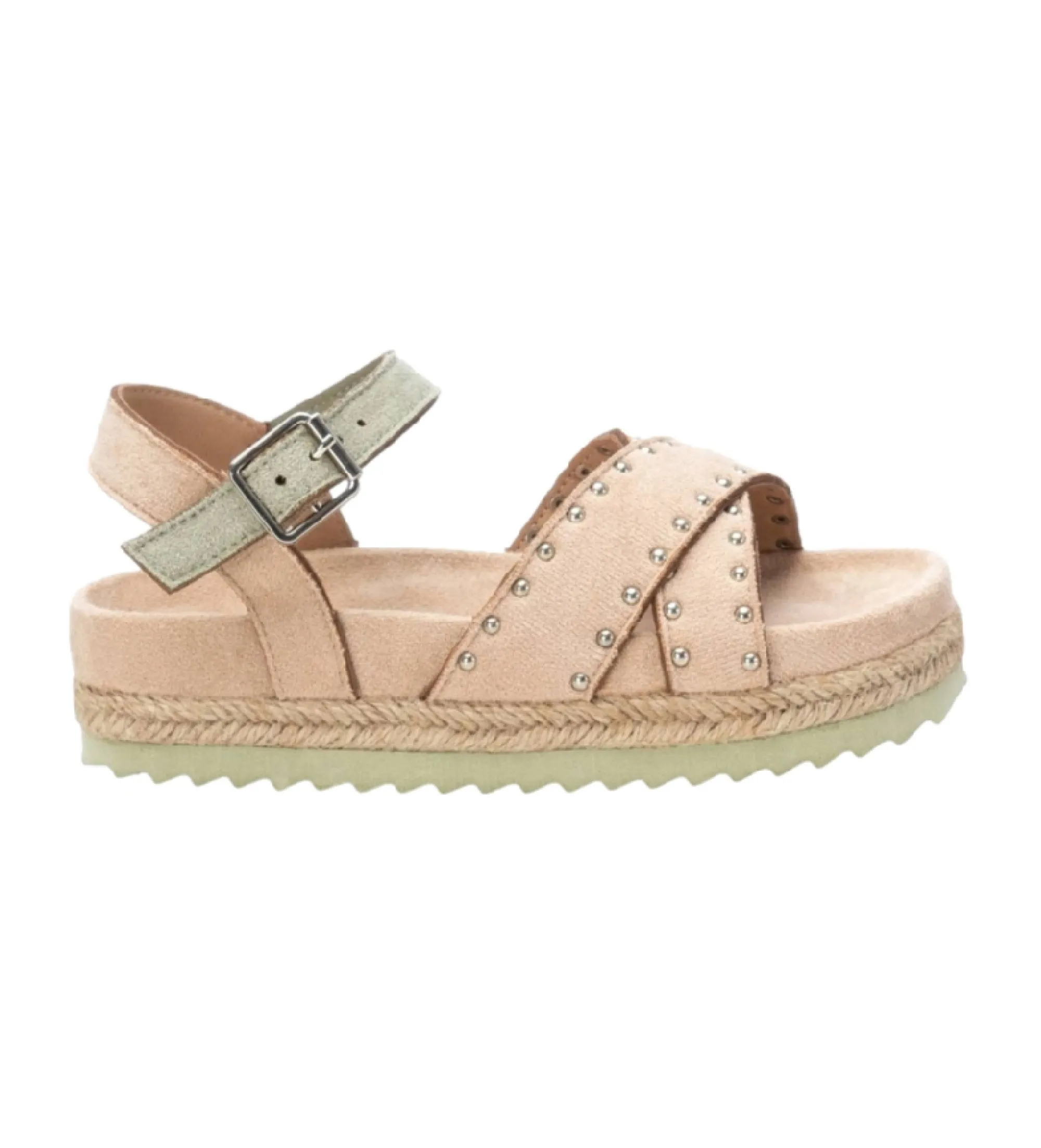 Sandalias con plataforma 150901 beige