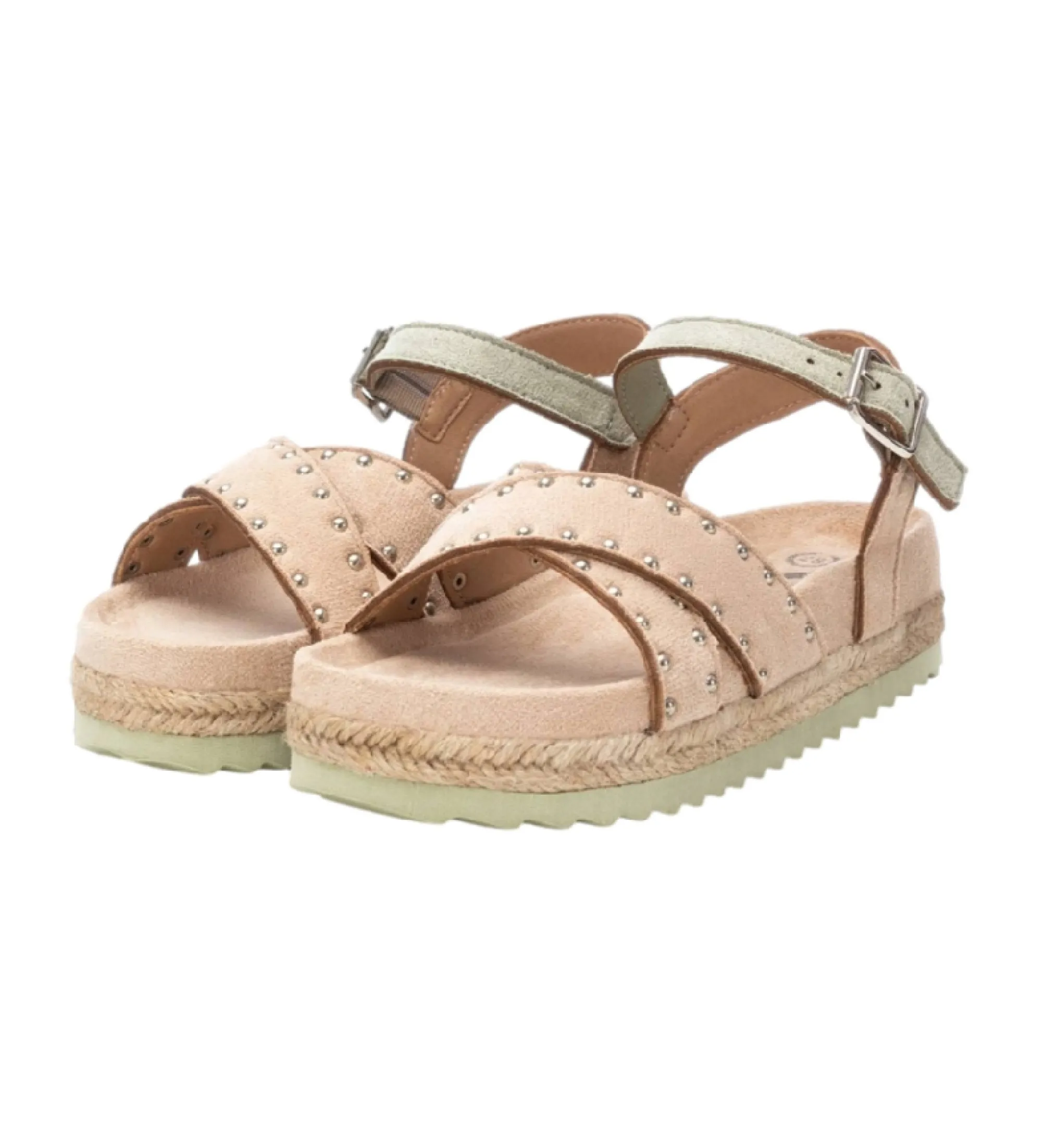 Sandalias con plataforma 150901 beige