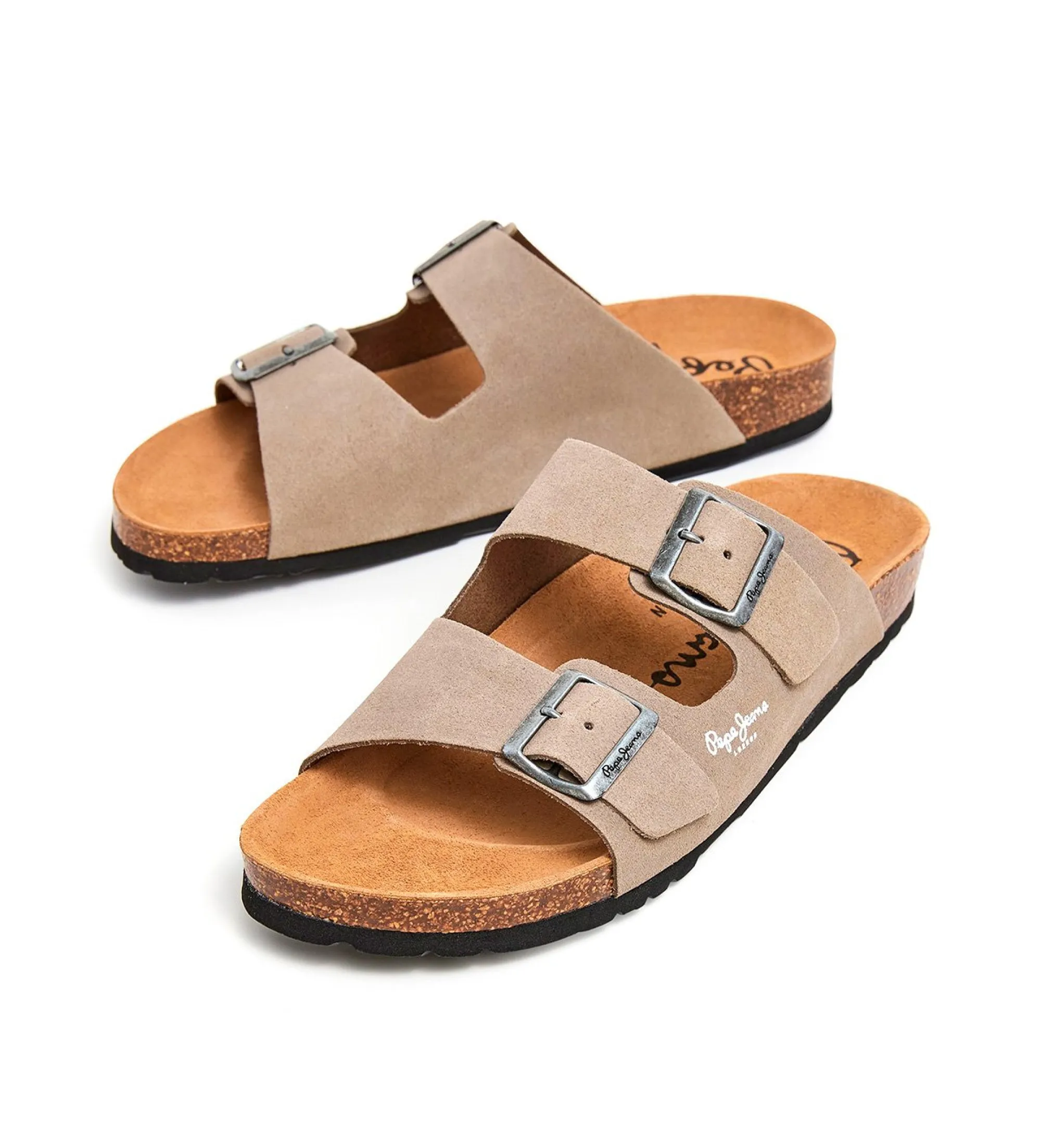 Sandalias de Piel Bio beige