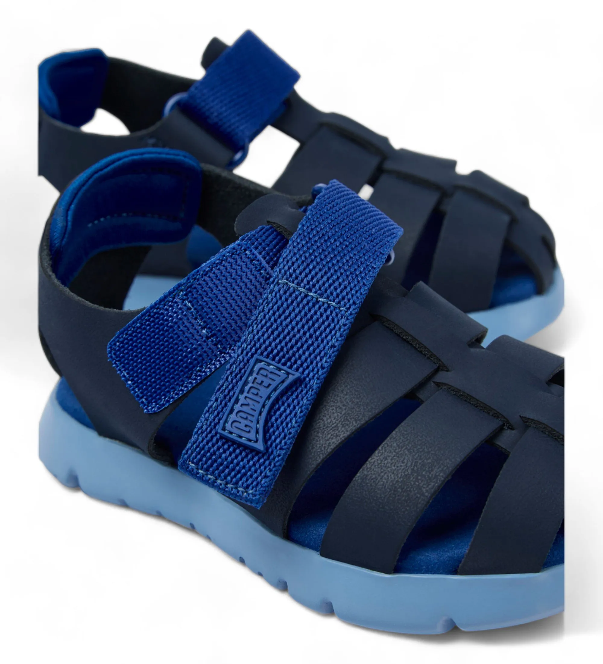 Sandalias de piel Oruga azul