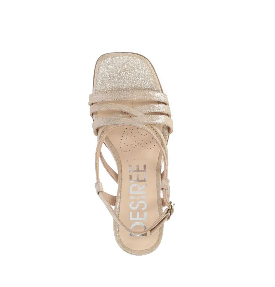 Sandalias de plataforma Desireé Shoes Judit8 oro
