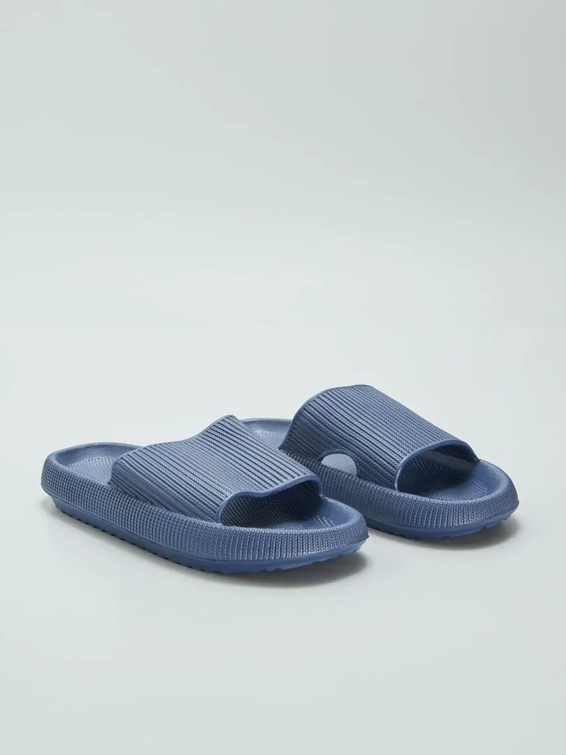 SANDALIAS DE PLáSTICO MOLDEADO  AZUL