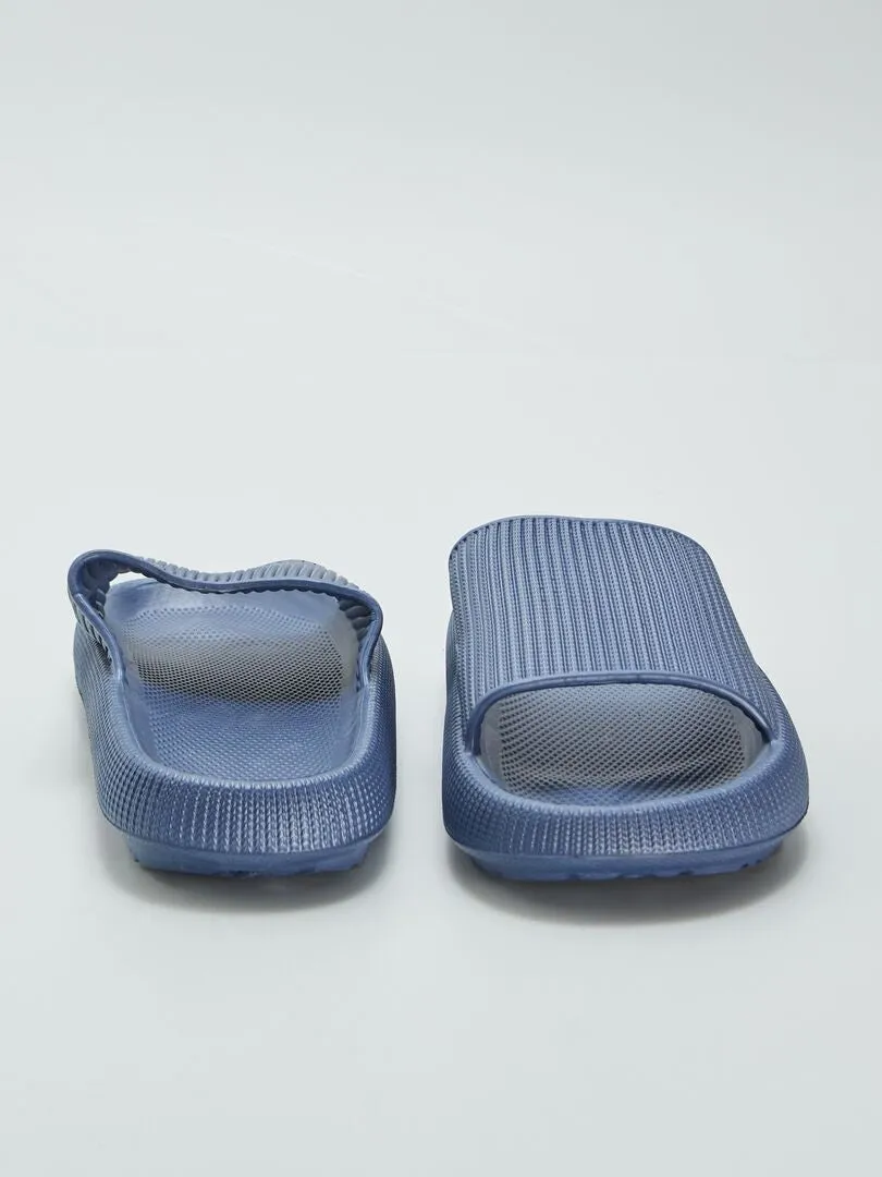 SANDALIAS DE PLáSTICO MOLDEADO  AZUL