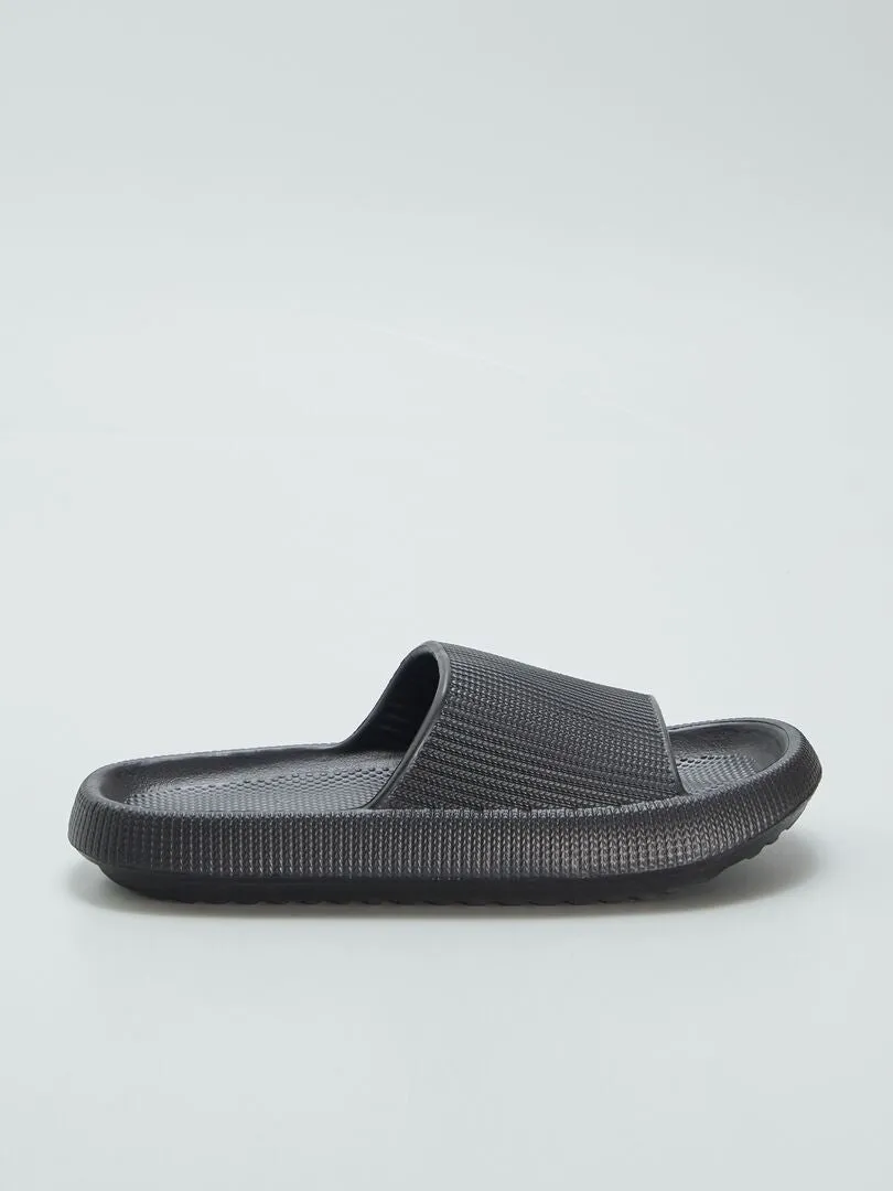 SANDALIAS DE PLáSTICO MOLDEADO  NEGRO
