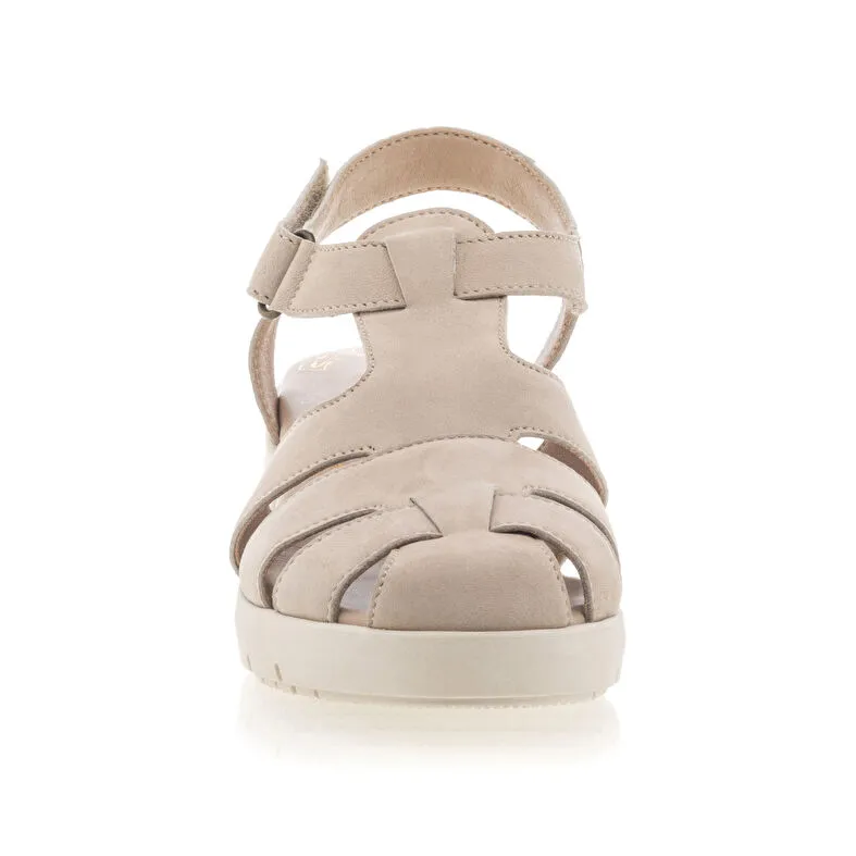 Sandalias/ descalzo mujer beige