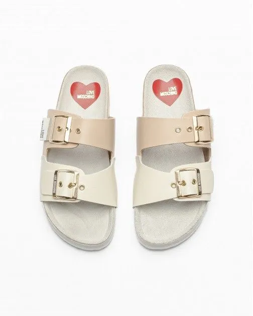 Sandalias Love Moschino JA28243G0I Beige