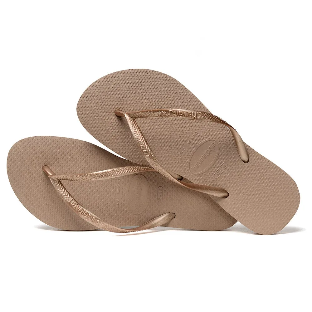 Sandalias Mujer Havaianas Slim Beige