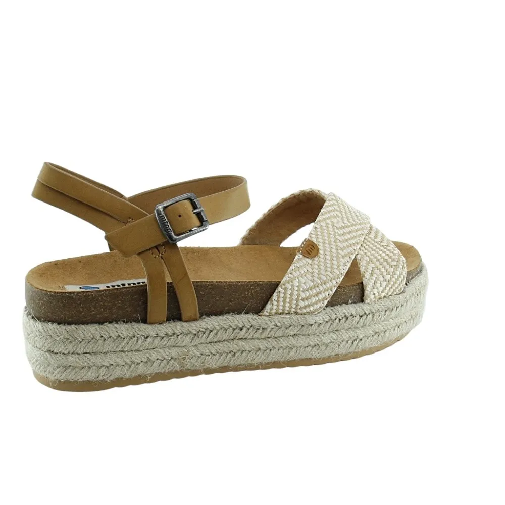 SANDALIAS MUSTANG PERLA BEIGECUERO