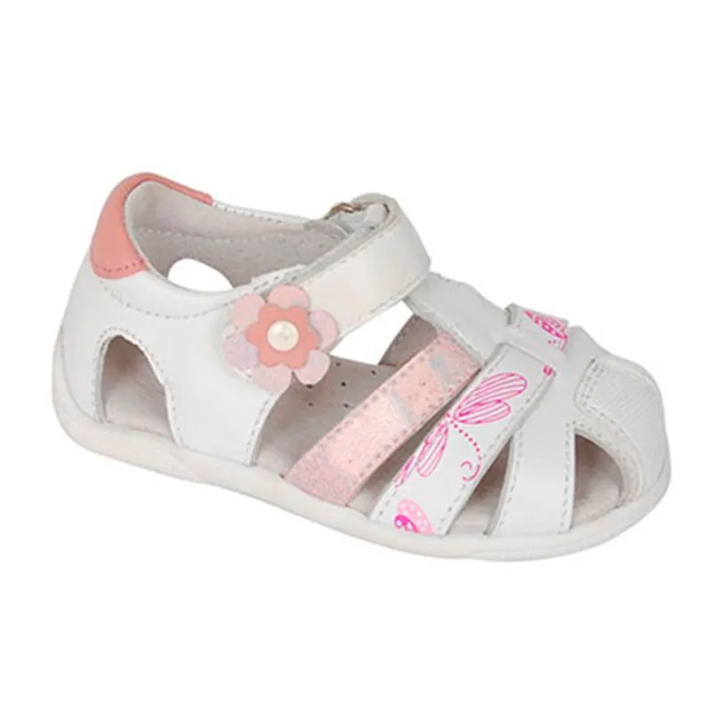 Sandalias niña talon y puntera reforzadas