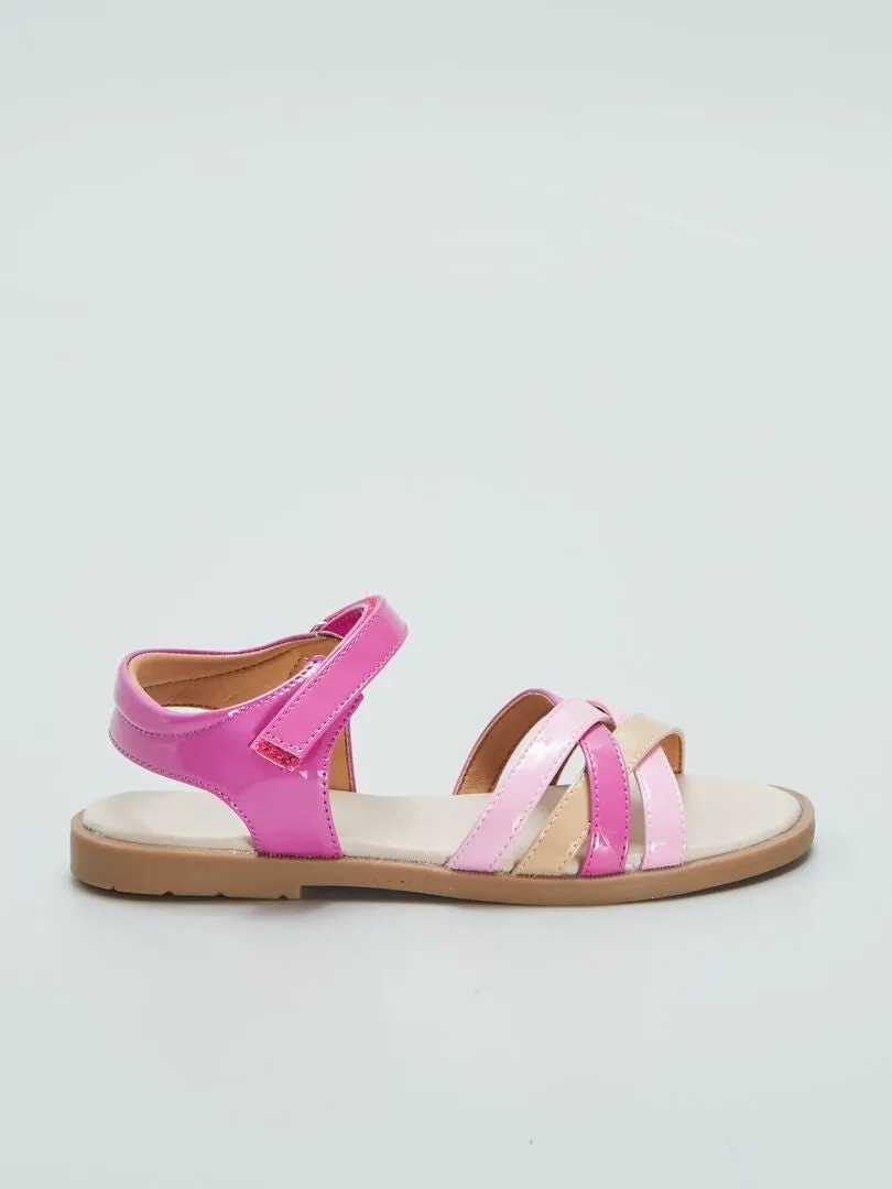 SANDALIAS PLANAS  ROSA