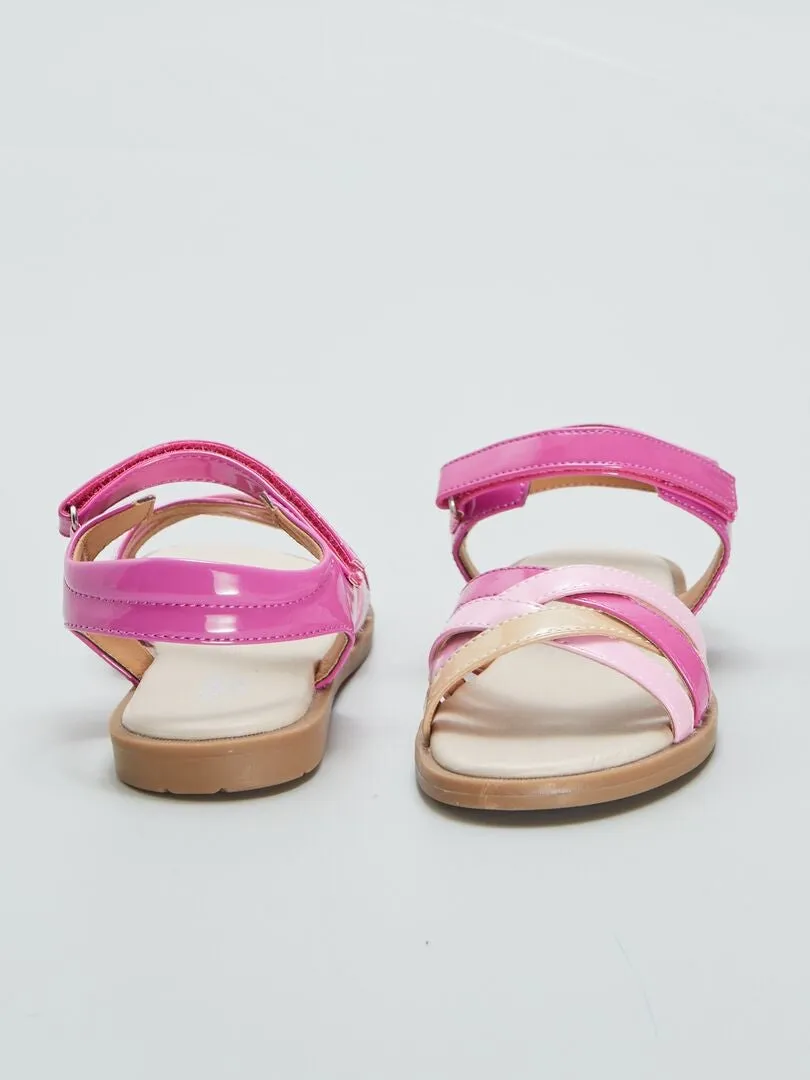 SANDALIAS PLANAS  ROSA