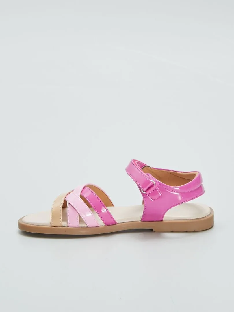 SANDALIAS PLANAS  ROSA