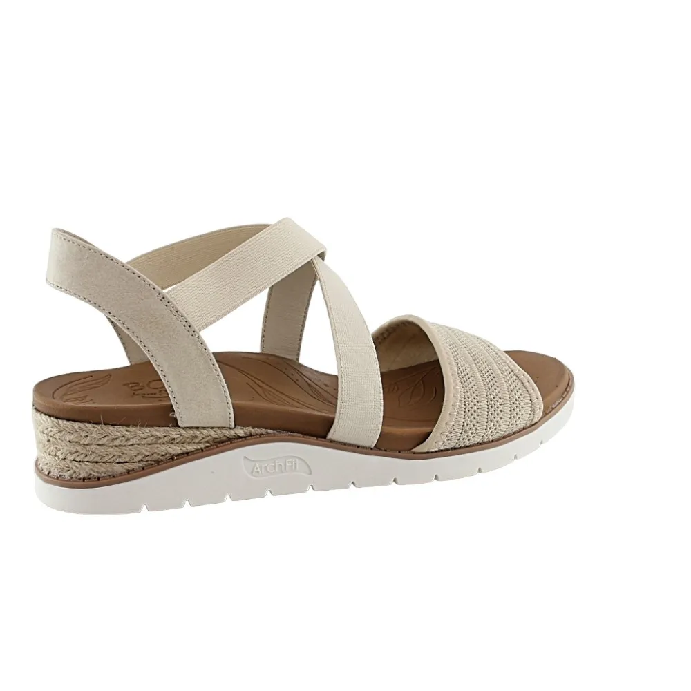 Sandalias Skechers Arch Fit Beige