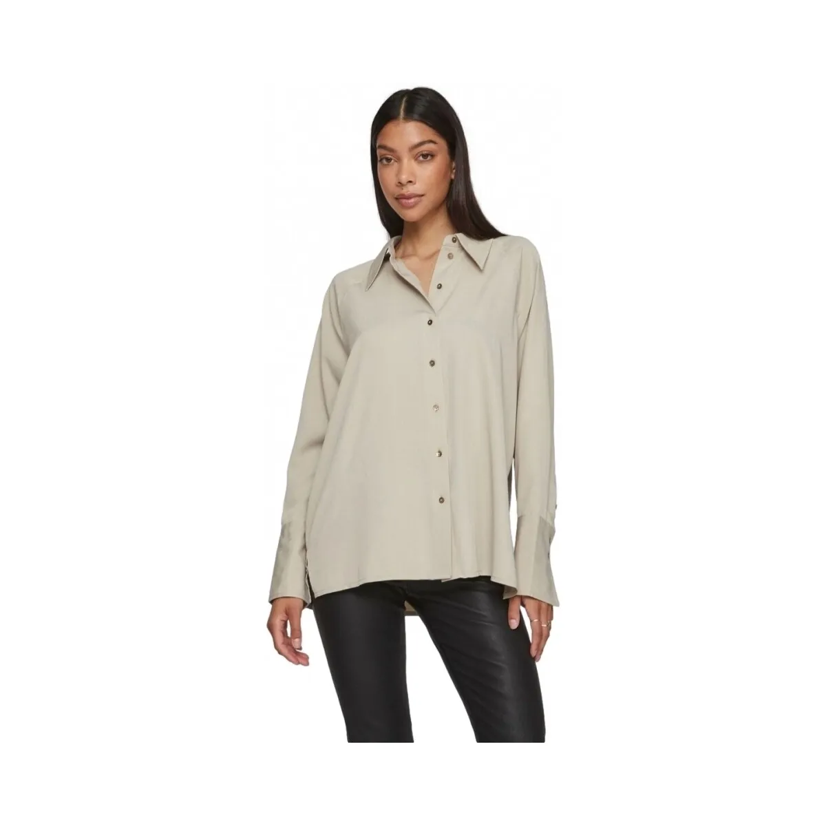 SHIRT STORIA L/S  FEATHER GREY