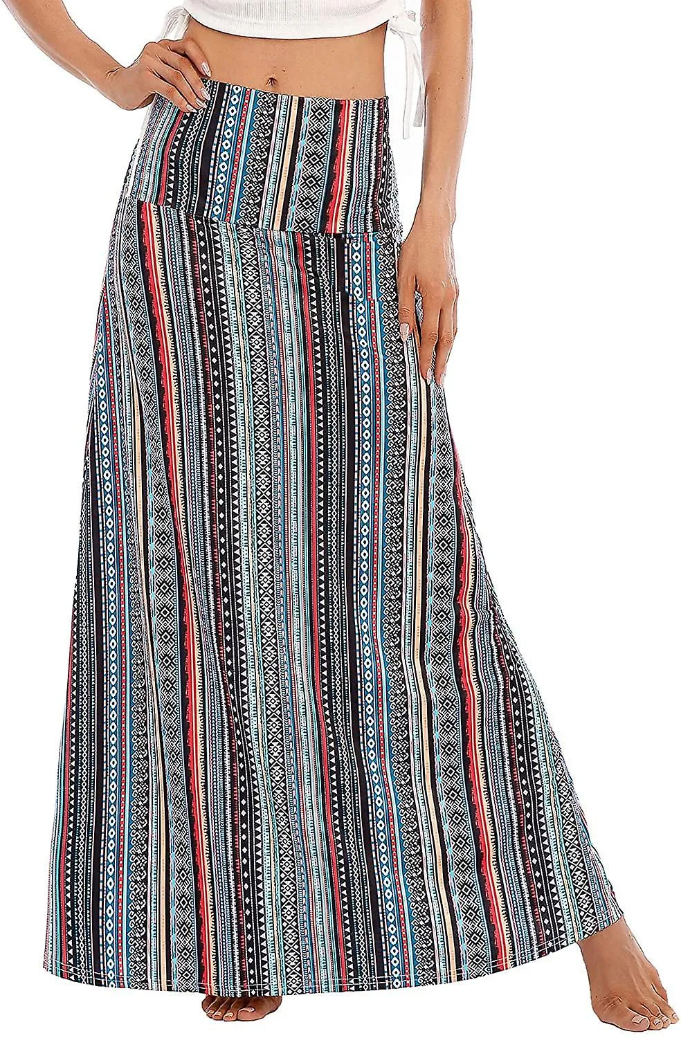 Skirts for Women Summer Fall High Waist Long Skirts for Women Long Length Womens Long Maxi Skirt L