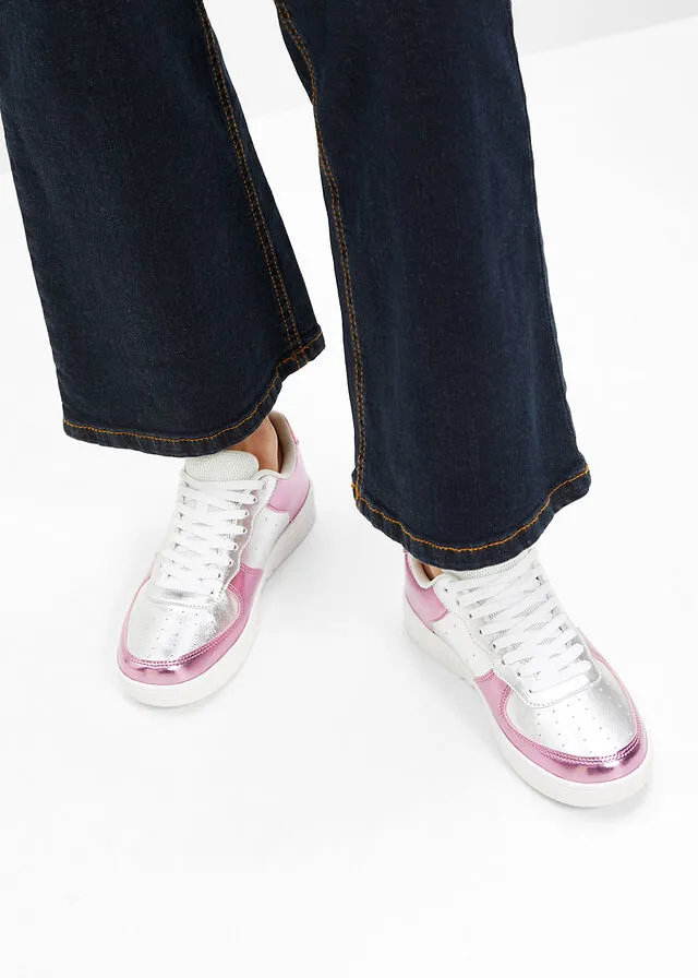 SNEAKERS BAJOS CON PLATAFORMA BLANCOROSA PáLIDO