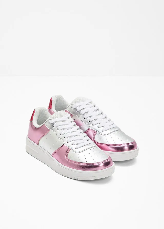 SNEAKERS BAJOS CON PLATAFORMA BLANCOROSA PáLIDO
