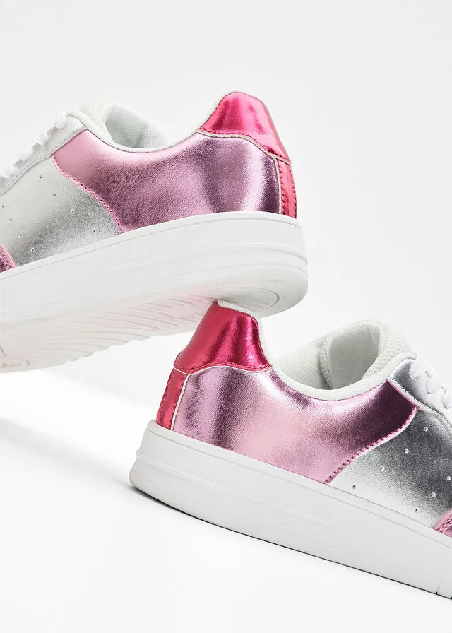 SNEAKERS BAJOS CON PLATAFORMA BLANCOROSA PáLIDO