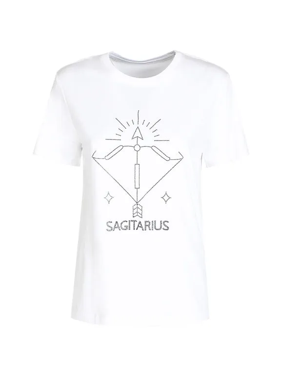 Solada Camiseta de manga corta mujer signo del zodiaco Sagitario