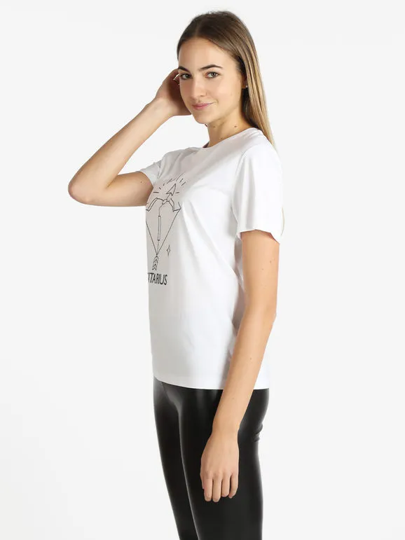 Solada Camiseta de manga corta mujer signo del zodiaco Sagitario