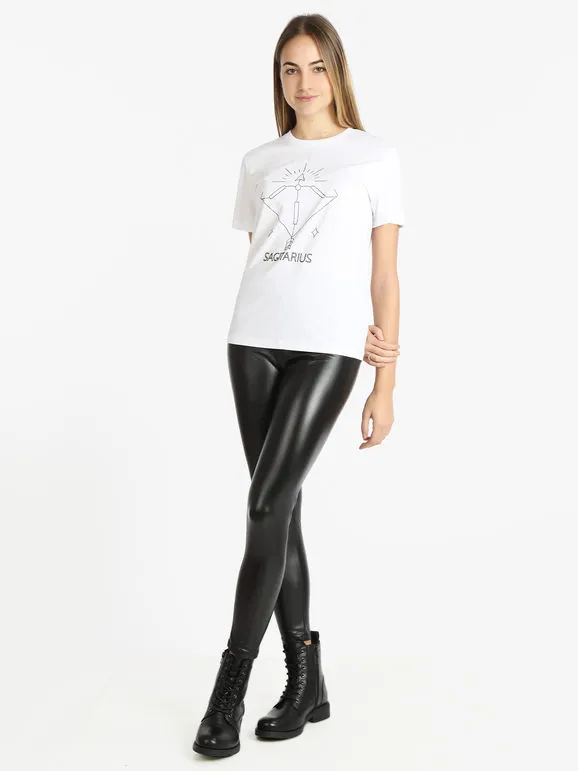 Solada Camiseta de manga corta mujer signo del zodiaco Sagitario