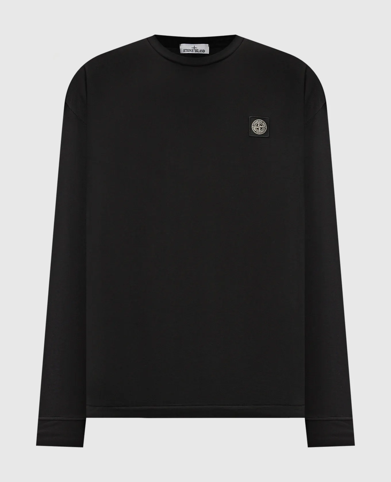 Stone Island Black longsleeve with logo patch