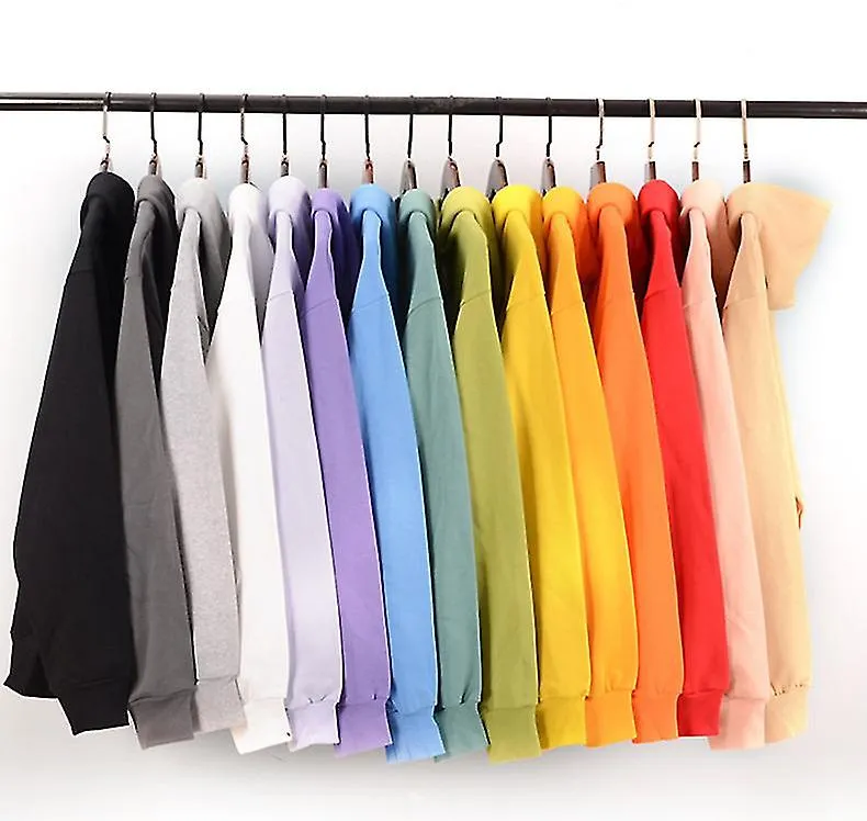 Sudaderas con capucha acolchadas de color sólido para hombres y mujeres Chaqueta de sudadera otoño/invierno# Púrpura
