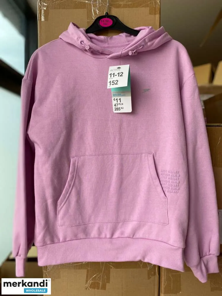 SUDADERAS INFANTILES A GRANEL DE PRIMARK  TALLAS VARIADAS, 715 AñOS, 9KG (20 PIEZAS)