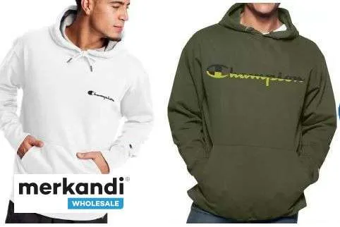 SURTIDO DE SUDADERAS CON CAPUCHA GRANDES Y ALTAS DE CHAMPION AL POR MAYOR (48 PIEZAS)  TALLAS XLT A 6X