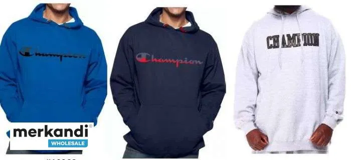 SURTIDO DE SUDADERAS CON CAPUCHA GRANDES Y ALTAS DE CHAMPION AL POR MAYOR (48 PIEZAS)  TALLAS XLT A 6X