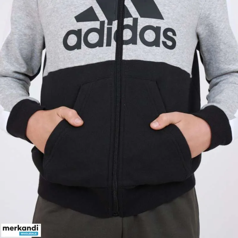 Suéter de sudaderas con capucha Adidas para niños Nuevo Ropa deportiva original para niños