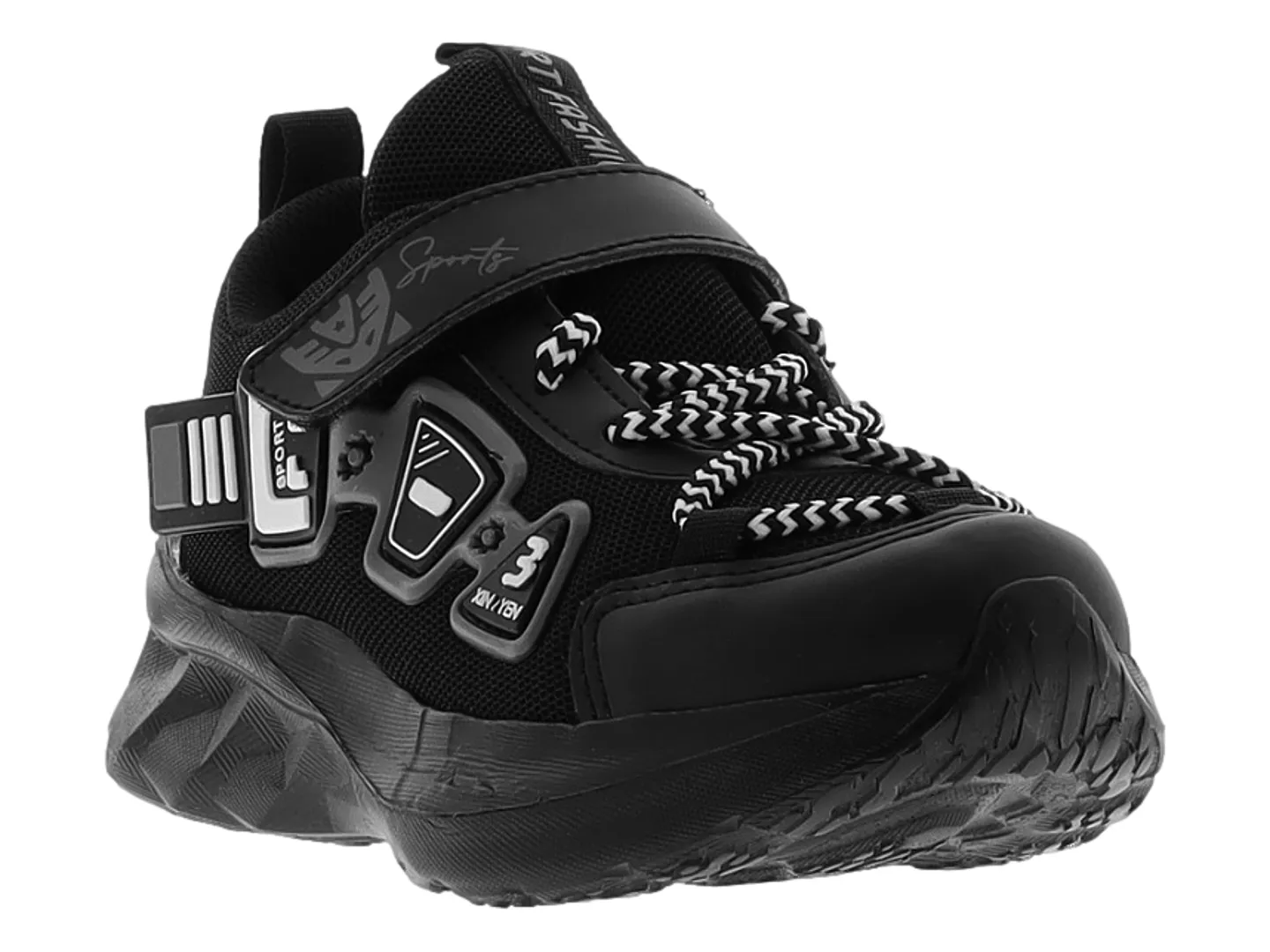Tenis New Boys 500 Negro Para Niño