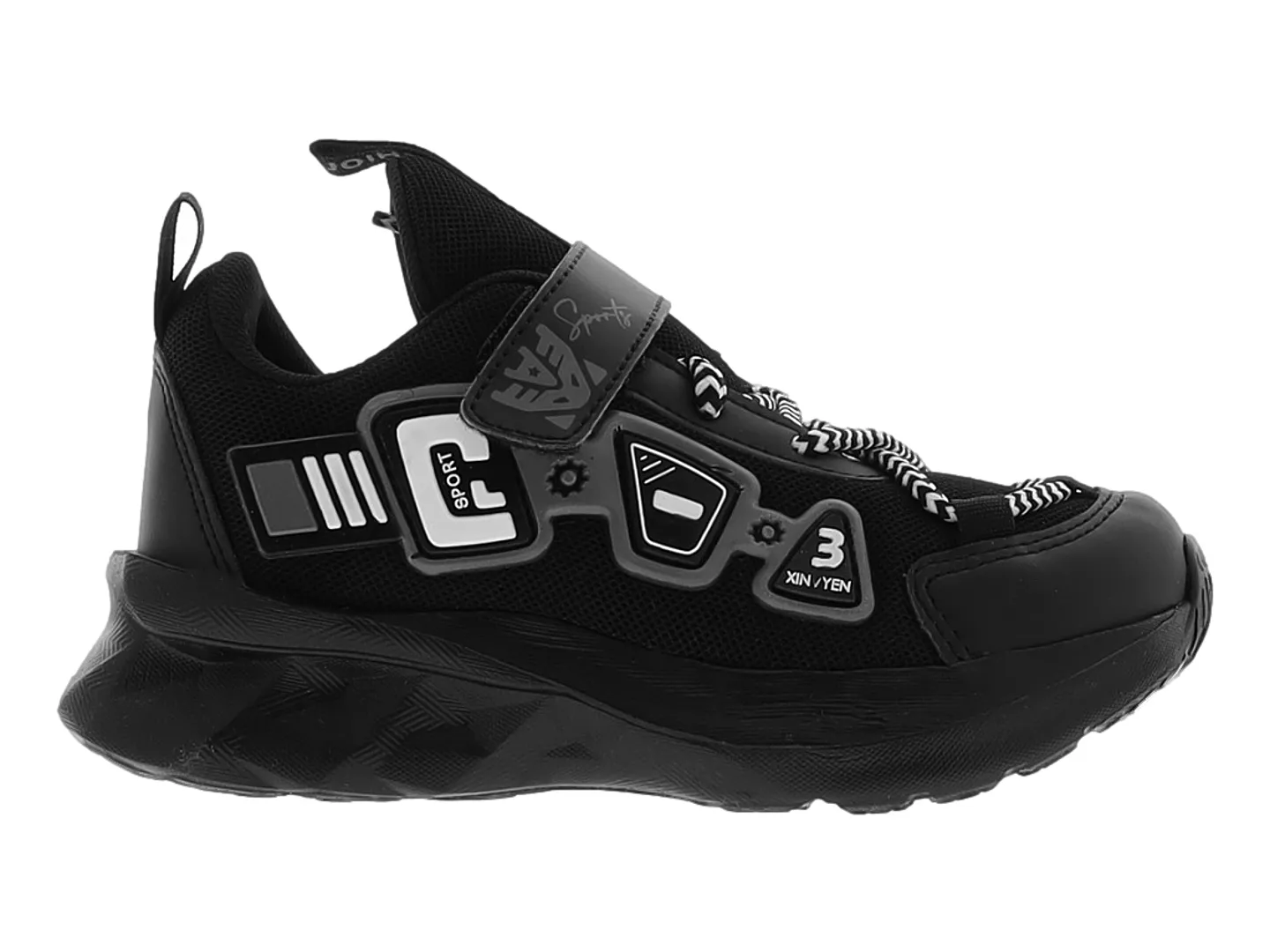 Tenis New Boys 500 Negro Para Niño
