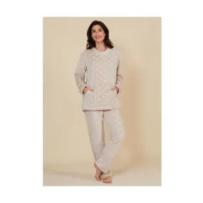 THERMAL POLAR  PAJAMAS WITH STARS AND POCKETS