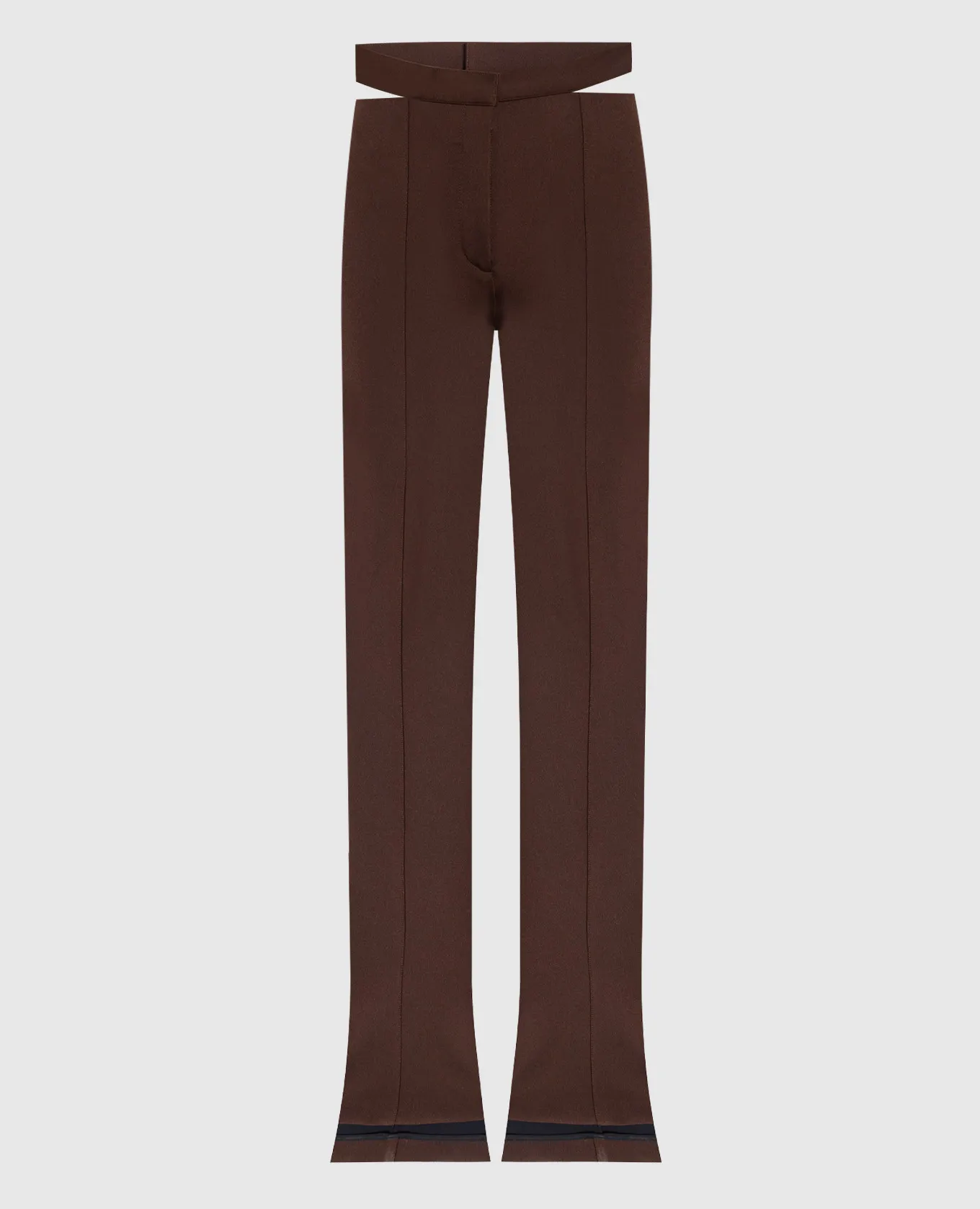 Thierry Mugler Brown flared pants