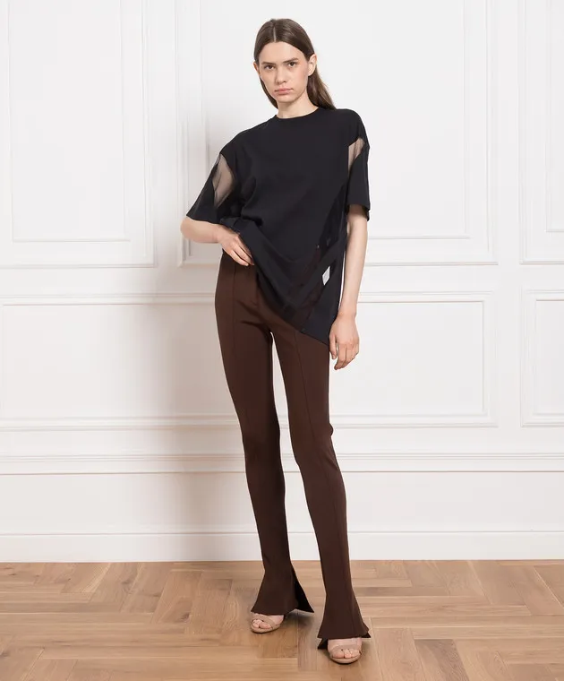 Thierry Mugler Brown flared pants