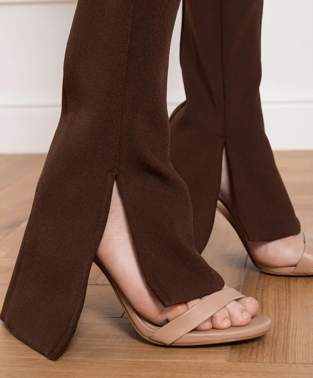 Thierry Mugler Brown flared pants