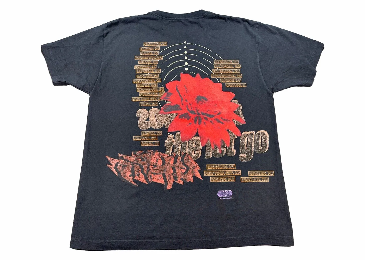 Travis Scott Utopia Echoes Circus Maximus Tee Black