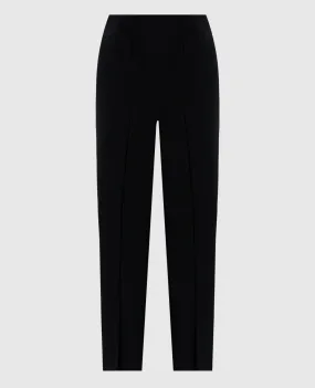 Twinset Black pants with metallic Oval T logo