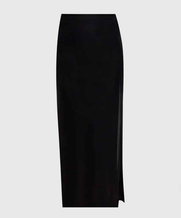 Twinset Black skirt with metallic Oval T logo