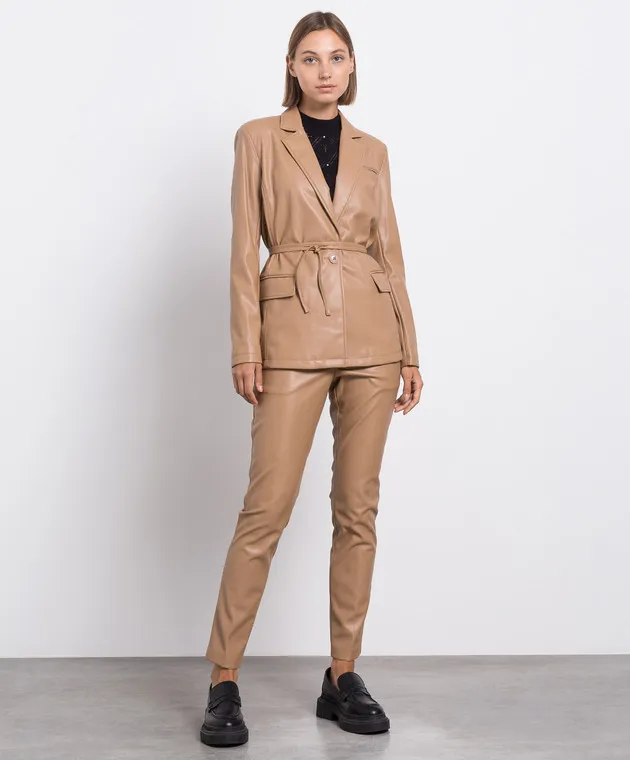 Twinset Brown logo pants