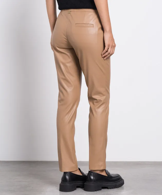 Twinset Brown logo pants