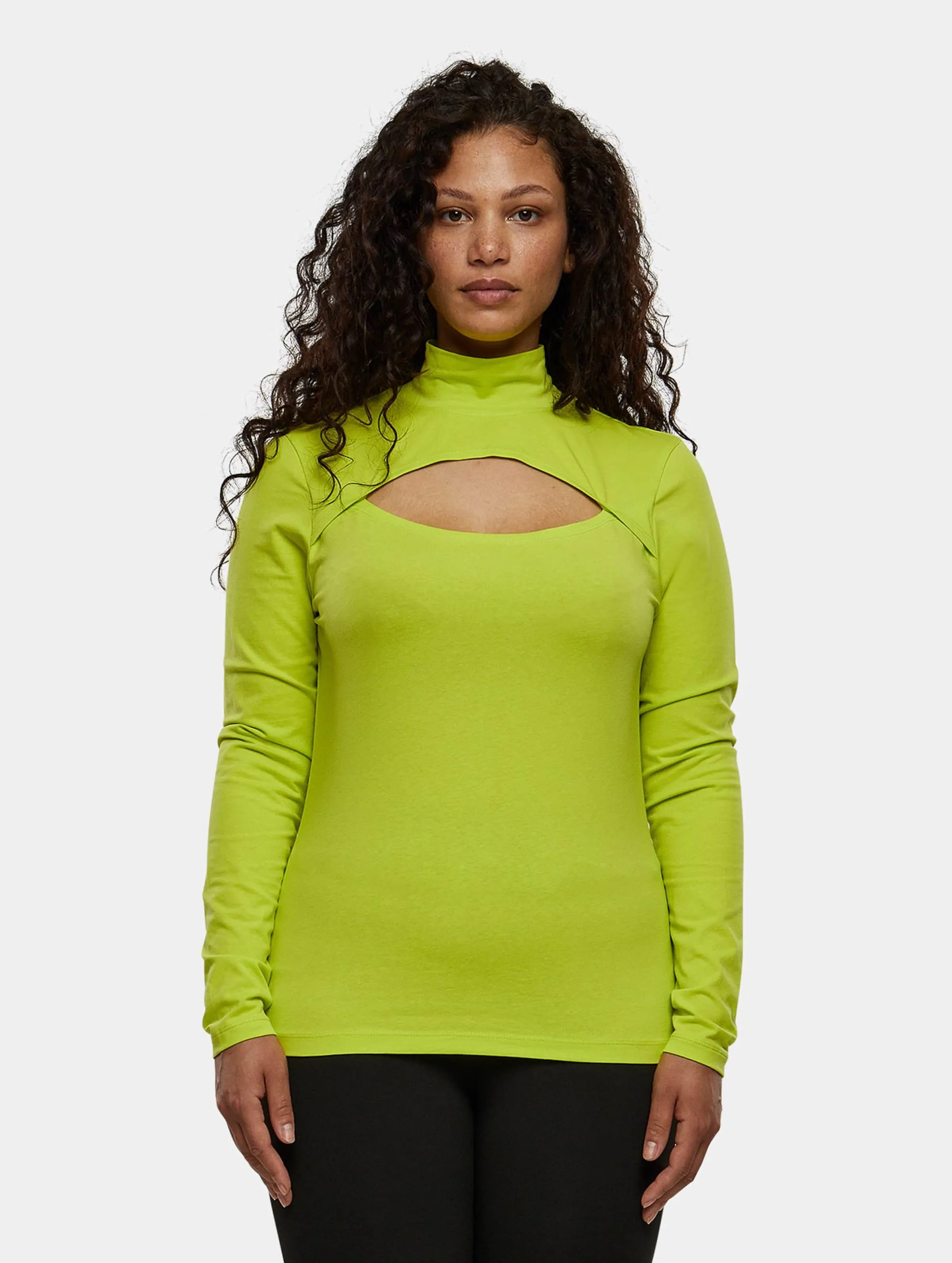Urban Classics Ladies Cut Out Turtleneck Longsleeves