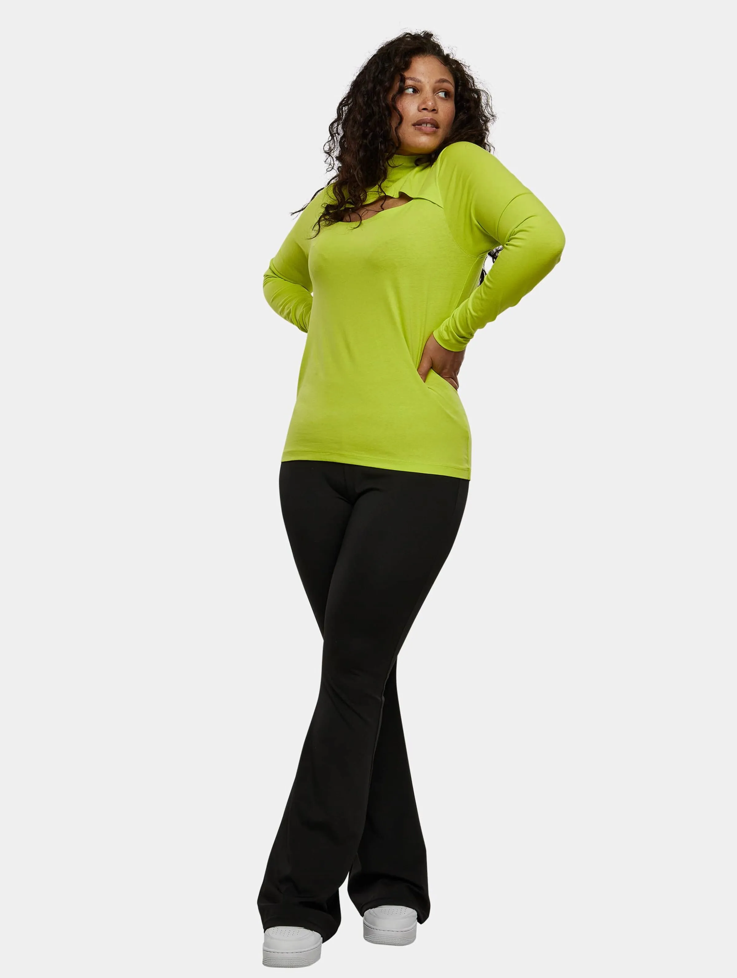 Urban Classics Ladies Cut Out Turtleneck Longsleeves
