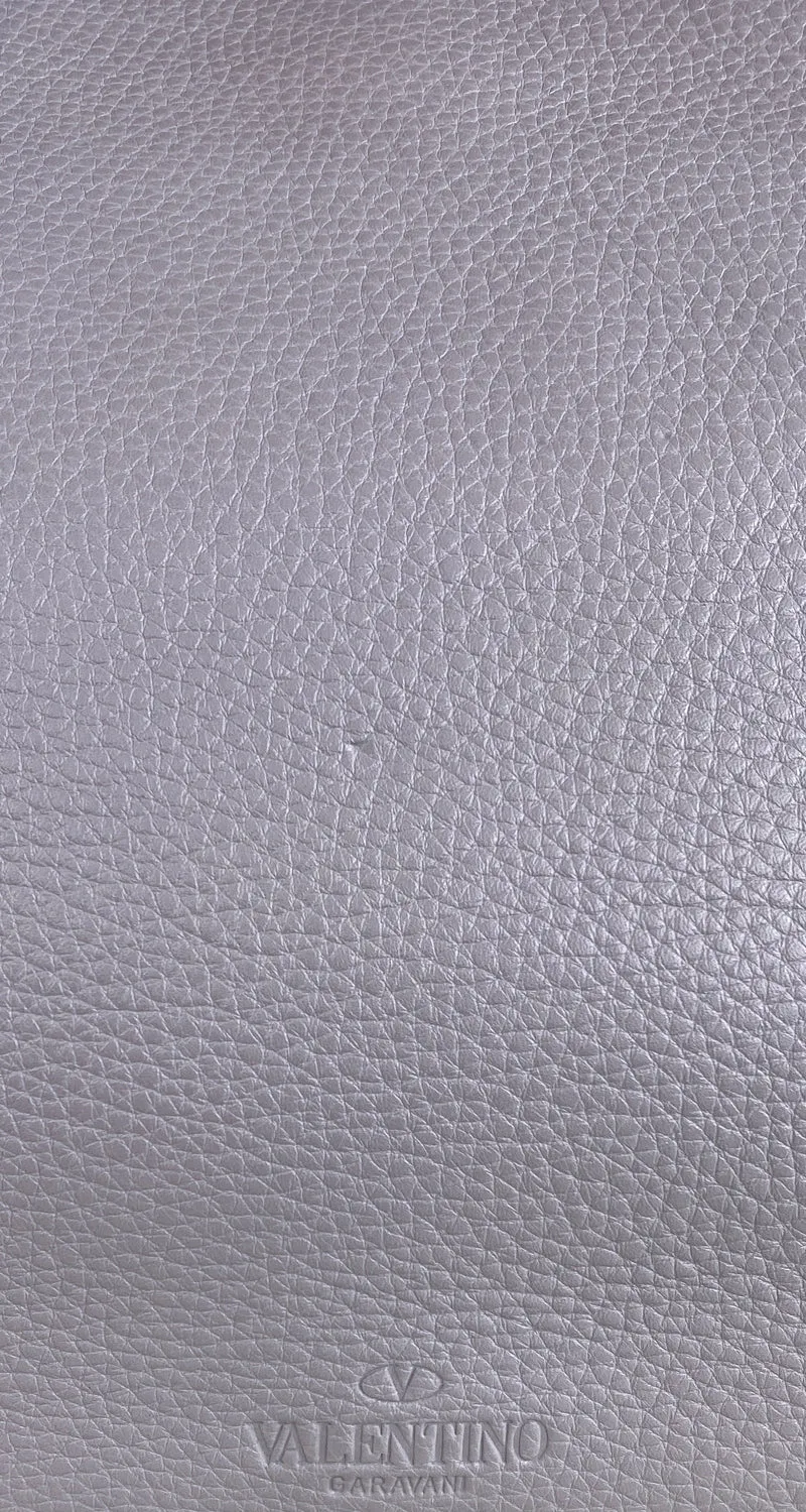 VALENTINO Cartera Rockstud Leather Grey