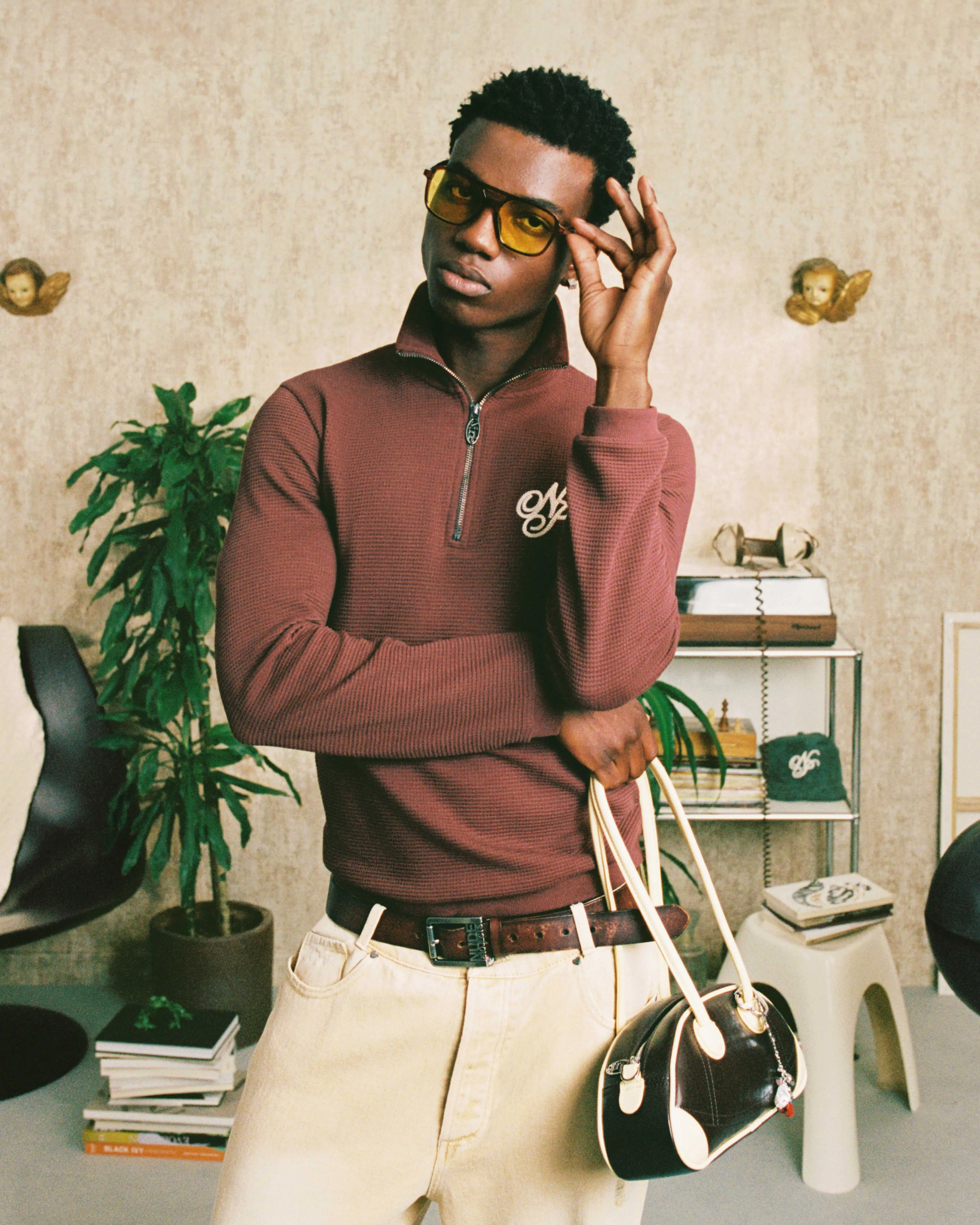 VERSAILLES LONGSLEEVE TEE BURGUNDY