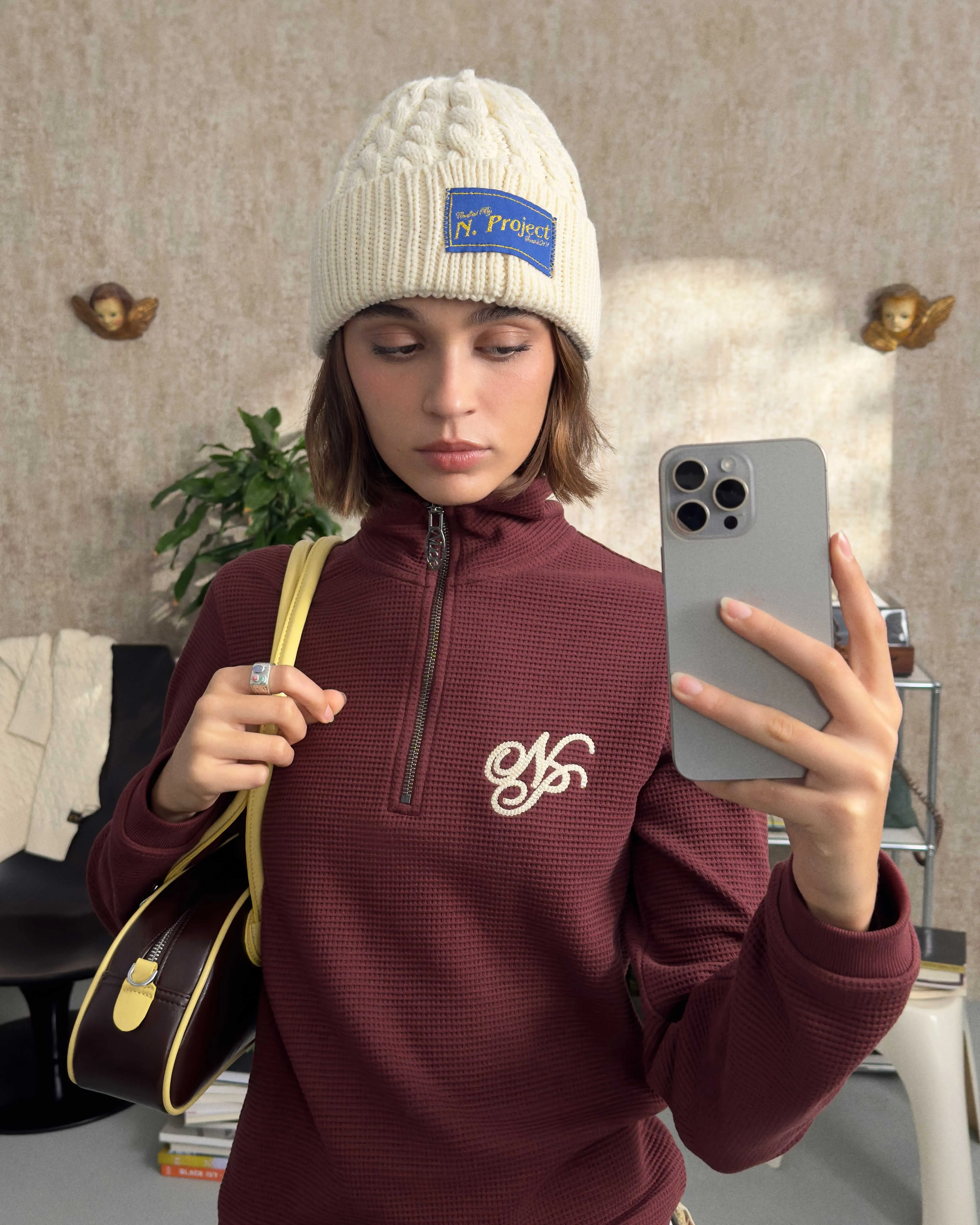 VERSAILLES LONGSLEEVE TEE BURGUNDY