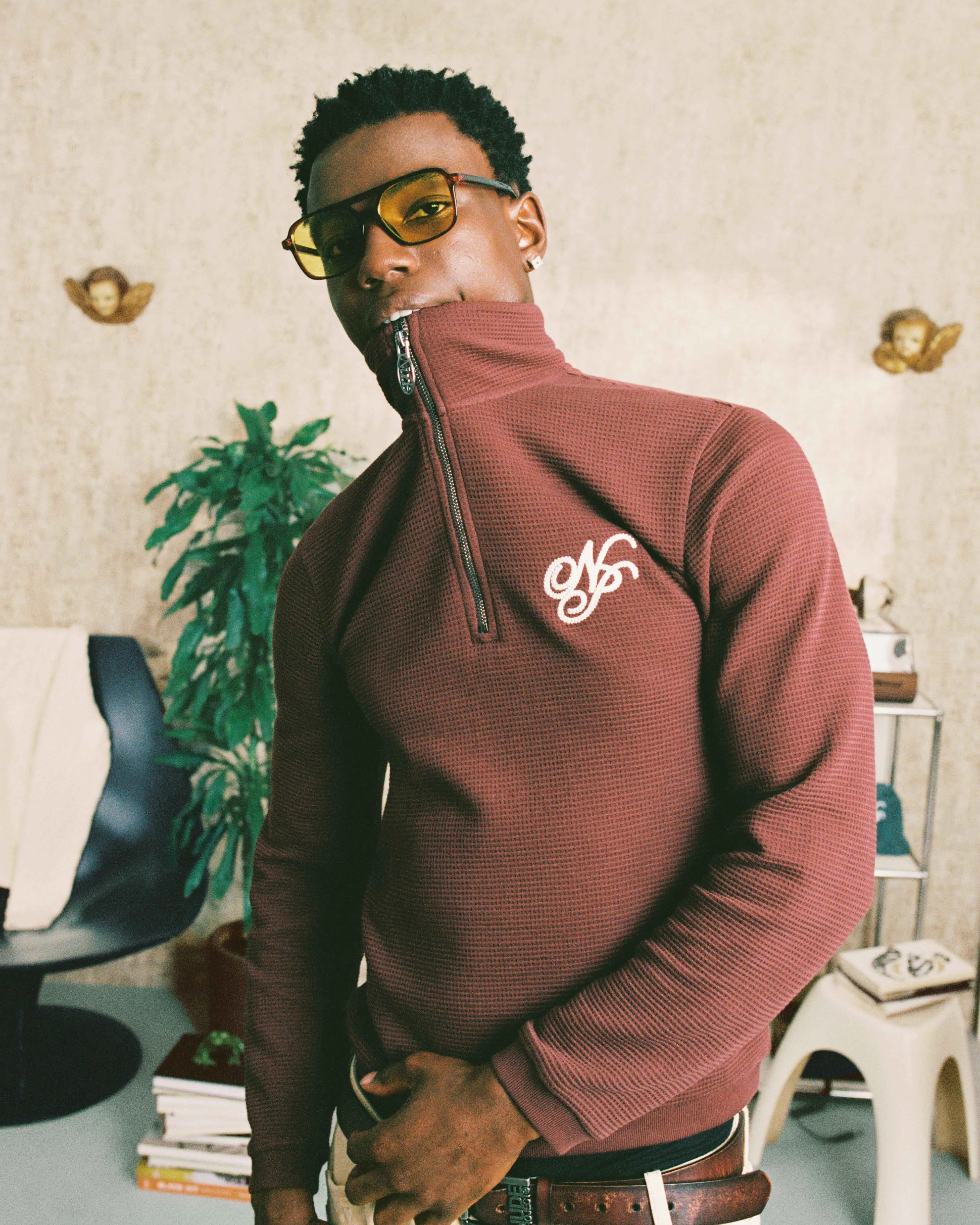 VERSAILLES LONGSLEEVE TEE BURGUNDY