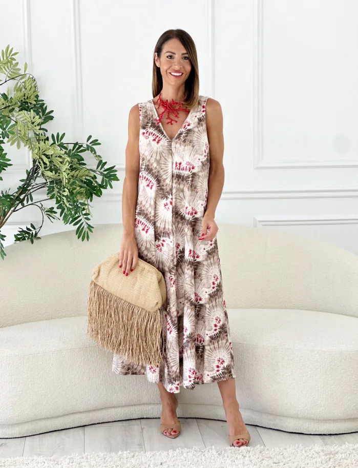 Vestido dance tie dye chocolate