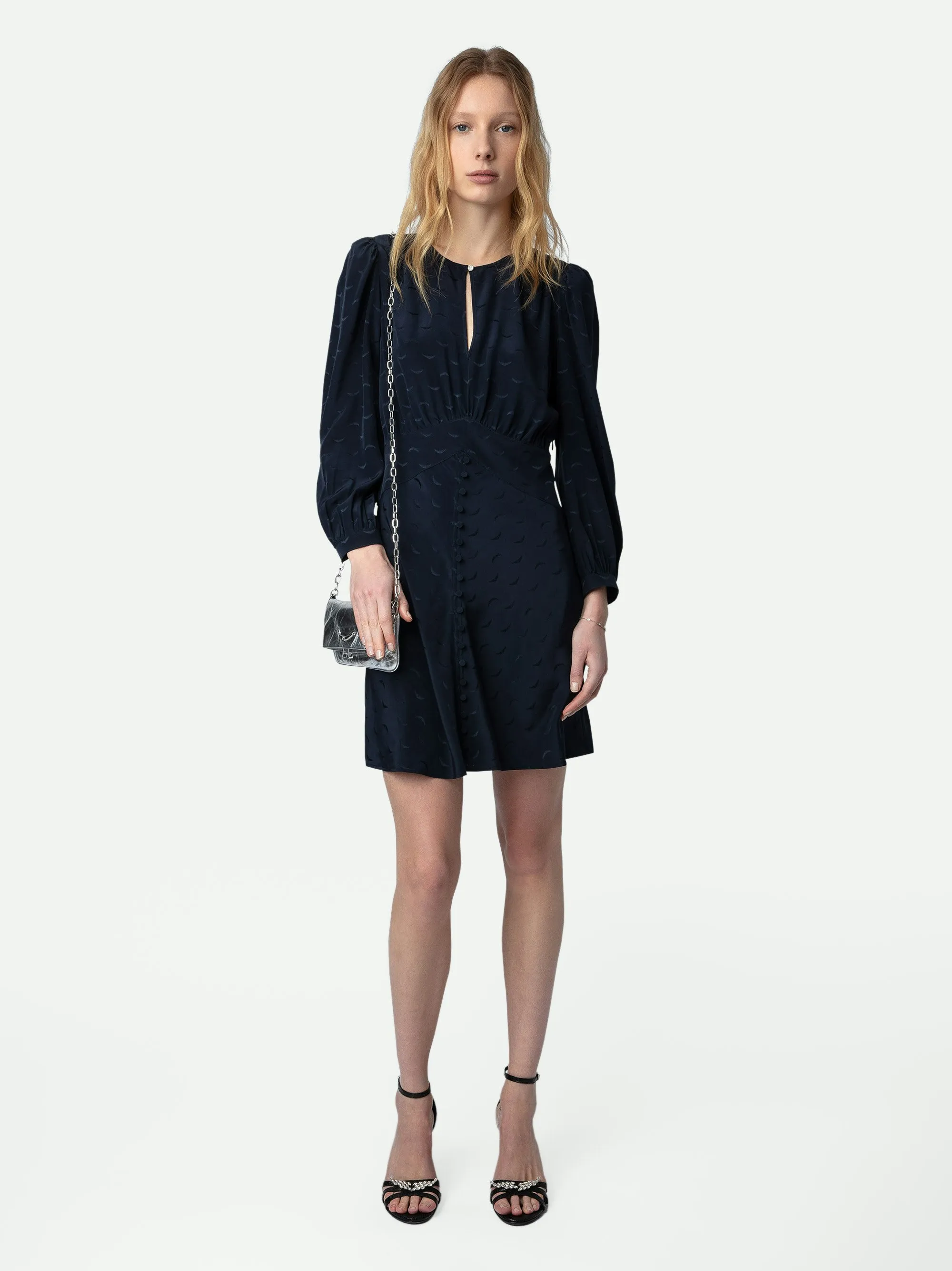 Vestido de Seda Rhodri Jacquard